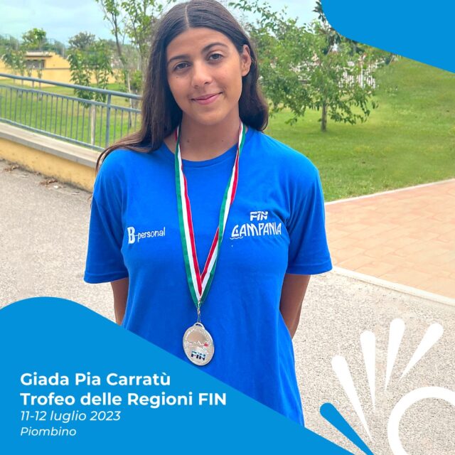 Trofeo Delle Regioni FIN – Giada Pia Carratù è argento nazionale
